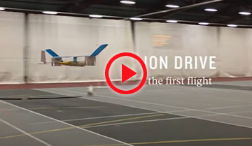 Ion thrust test airplane