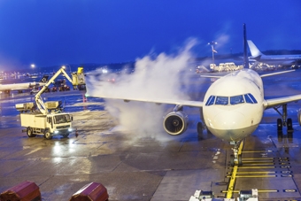 Plane de-icing